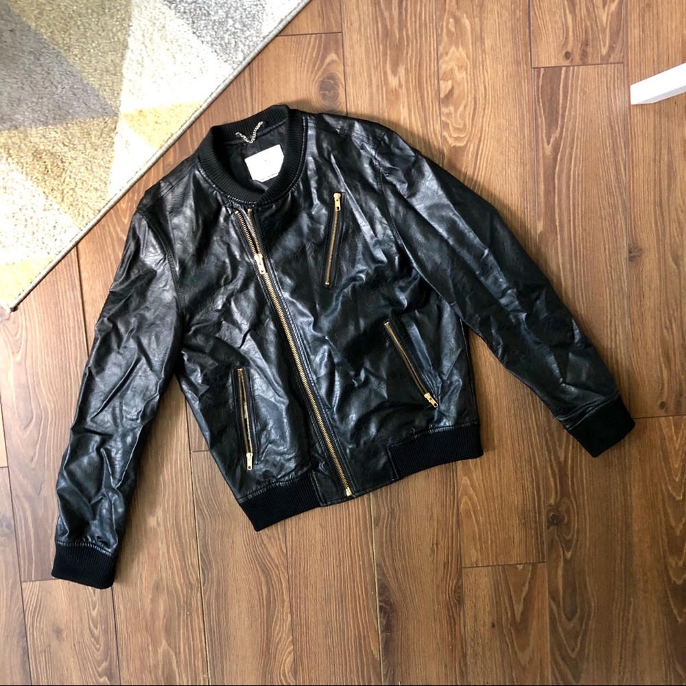 Urban Outfitters Faux Leather Pleather Moto Jacket